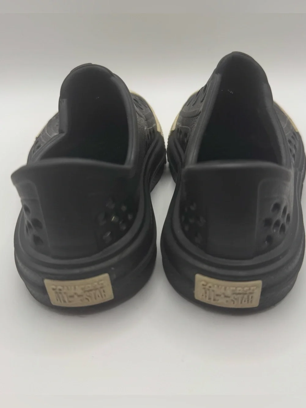 Converse Toddler 6 Black Rubber Slip On Shoes Neutral Playwear Kidcore Outdoor